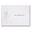 Calla Lily Swirl - Thank You Card and Envelope