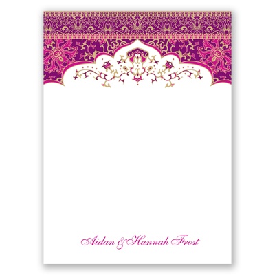 Moroccan Magic - Begonia - Thank You Card and Envelope