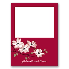 Dogwood Blossoms - Apple - Thank You Card and Envelope