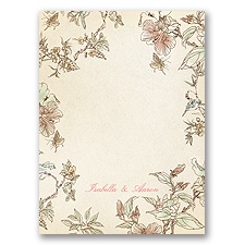 Oriental Gardens - Thank You Card and Envelope