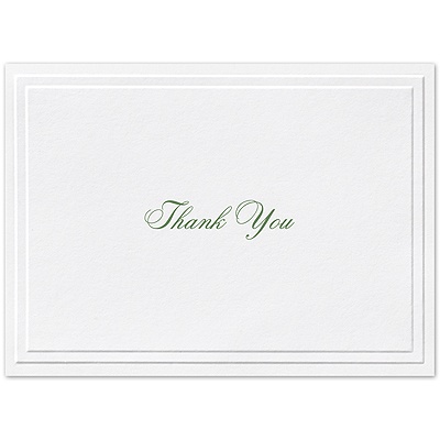 Sophisticated Border - Thank You Card and Envelope