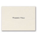Ecru Shimmer Thank You Card and Envelope