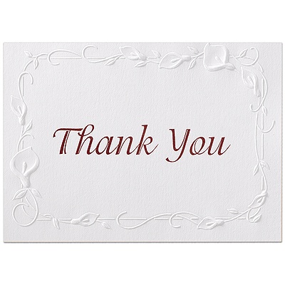 Beautiful Border - Thank You Card and Envelope