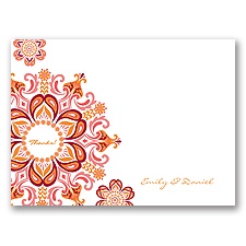 Particularly Paisley - Apple - Thank You Card and Envelope