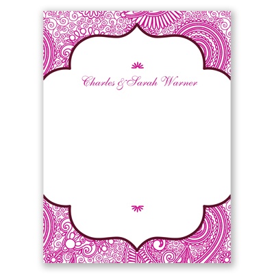 Happily Henna - Thank You Card and Envelope