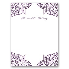 Indian Trellis - Thank You Card and Envelope