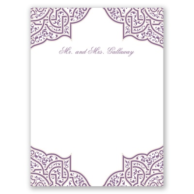 Indian Trellis - Thank You Card and Envelope