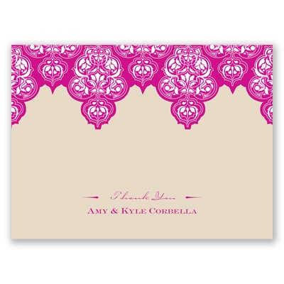 Mehndi Magic - Thank You Card and Envelope