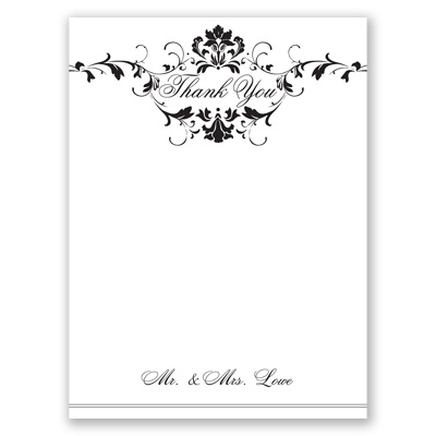 Epic Romance - Thank You Card and Envelope