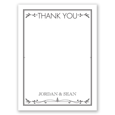 Dancing at Dusk - Thank You Card and Envelope