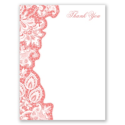 Lacy Delight - Thank You Card and Envelope