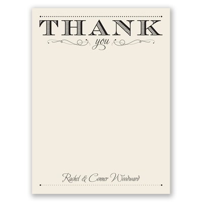 Dapper Day - Thank You Card and Envelope