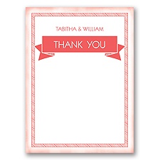 Brilliant Banner - Thank You Card and Envelope