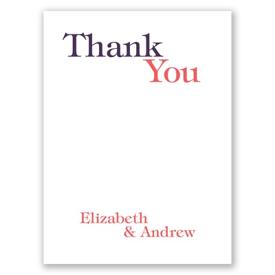 Color Me Happy - Thank You Card and Envelope