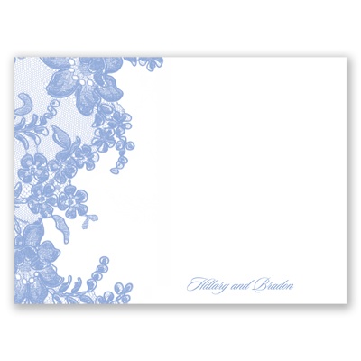 Lace Fantasy - Thank You Card and Envelope
