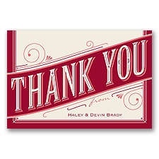 Today is the Day - Apple - Thank You Card and Envelope