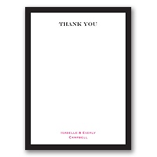 Classic Photo Album - Thank You Card and Envelope
