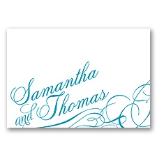 Swirling Beauty - Thank You Card and Envelope