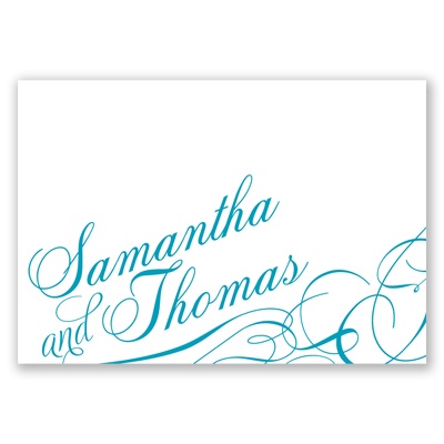 Swirling Beauty - Thank You Card and Envelope