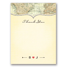 Travelers Tales - Thank You Card and Envelope