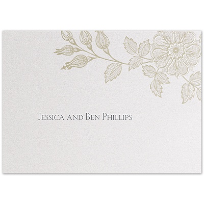 Lacy Elegance - Thank You Card and Envelope