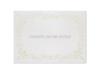 Vision In White - Thank You Card and Envelope