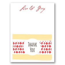 Flirty Fall Fling - Thank You Card and Envelope