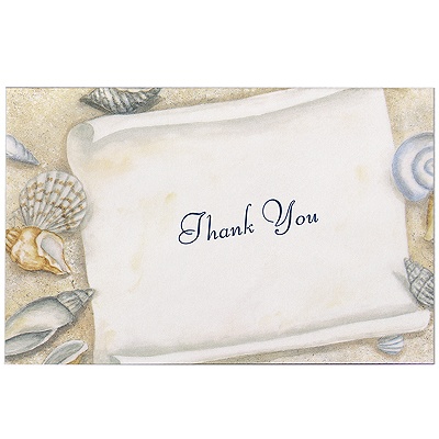 To the Shore - Thank You Card and Envelope
