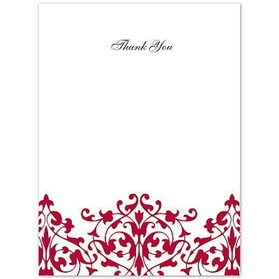 Romance - Apple Thank You Card and Envelope