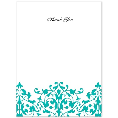 Romance - Mermaid Thank You Card and Envelope