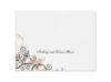 Flourish with Golden Shadow - Chocolate - Thank You Card and Envelope