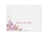 Flourish with Golden Shadow - Sangria - Thank You Card and Envelope