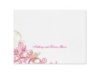 Flourish with Golden Shadow - Watermelon - Thank You Card and Envelope