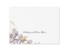 Flourish with Golden Shadow - Plum - Thank You Card and Envelope