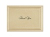 Gold Shimmer Border - Thank You Card and Envelope
