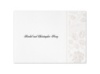 White On White - Thank You Card and Envelope