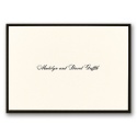 Delicate Border - Ecru - Thank You Card and Envelope