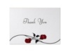Roses are Red - Thank You Card and Envelope
