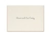 Edged in Gold - Thank You Card and Envelope