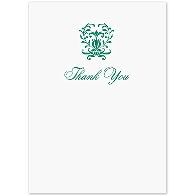Wrapped in Love - Bright White Thank You Card and Envelope
