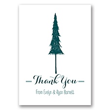 Forest Romance - Thank You Card and Envelope