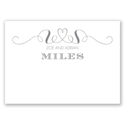 Gracefully Wed - Thank You Card and Envelope