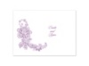 Lace Swirl - Thank You Card and Envelope