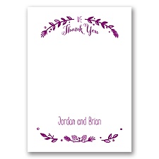 Pine Cone Wreath - Thank You Card and Envelope