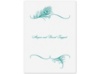 Peacock Monogram - Thank You Card and Envelope