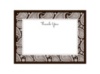 Perfect Paisley Duet - Chocolate - Thank You Card and Envelope