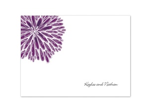 Burst of Color - Sangria - Thank You Card and Envelope