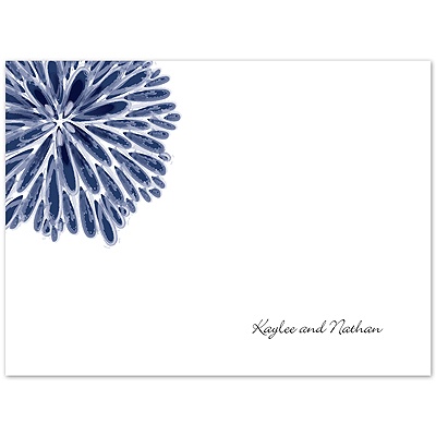 Burst of Color - Marine - Thank You Card and Envelope