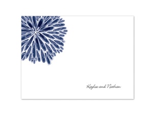 Burst of Color - Marine - Thank You Card and Envelope
