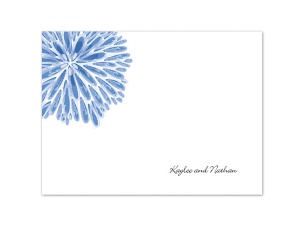 Burst of Color - Cornflower - Thank You Card and Envelope